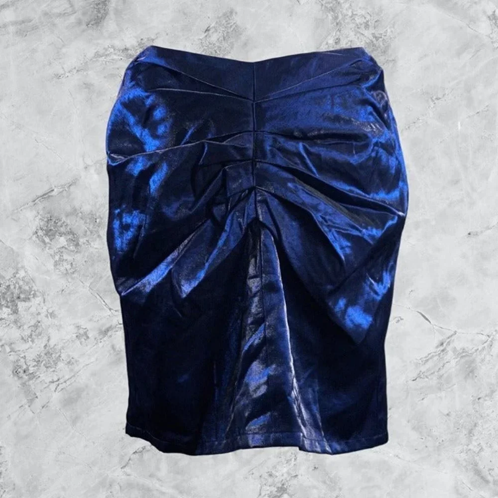 Lovers and Friends Napoli Mini Skirt in Indigo Blue
